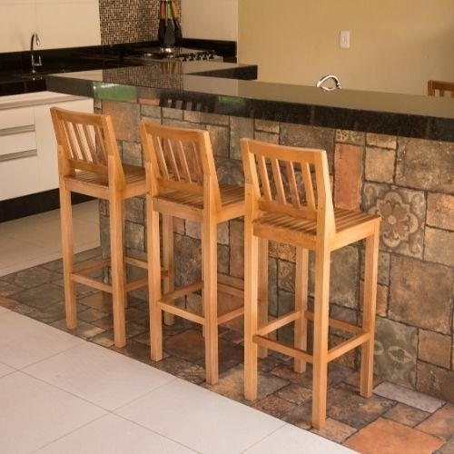 Conj. 3 Banquetas MDF